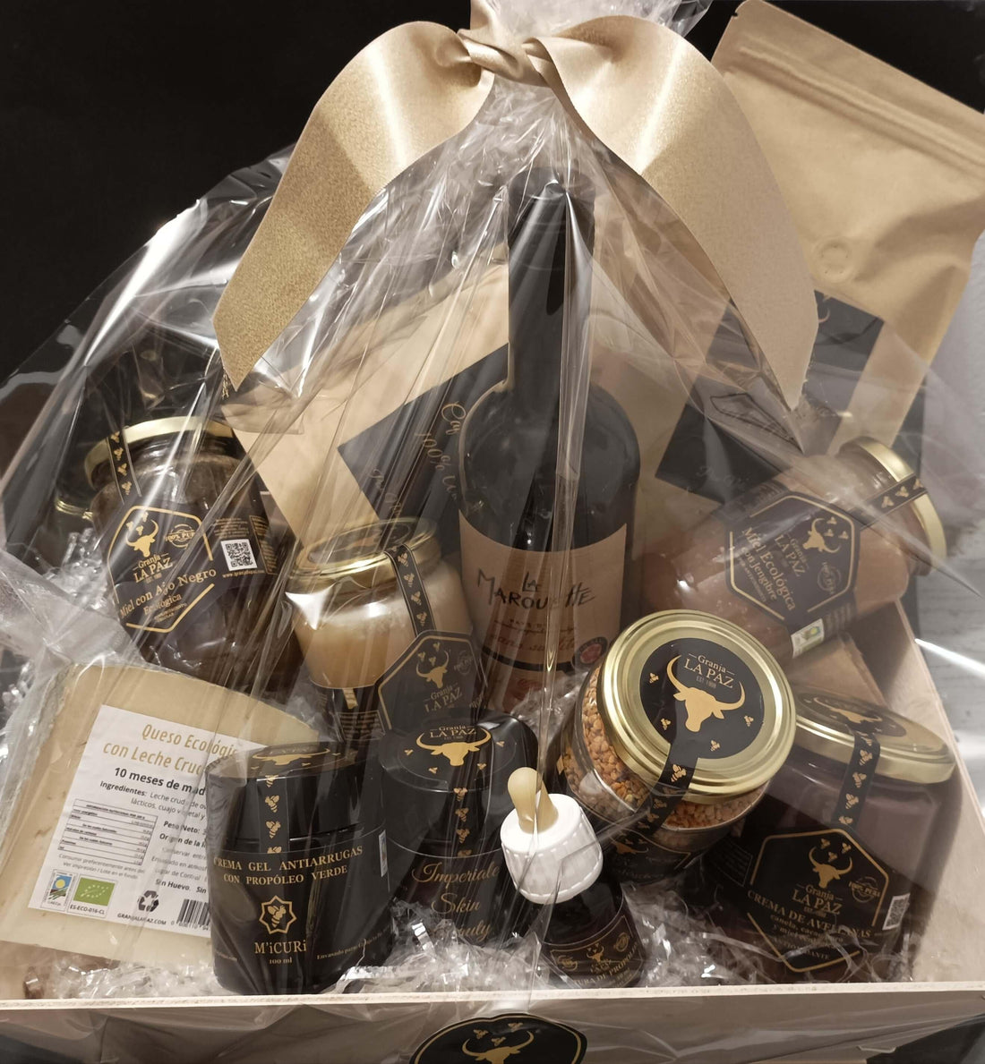 cesta regalo gourmet ecologica premium deluxe granja la paz
