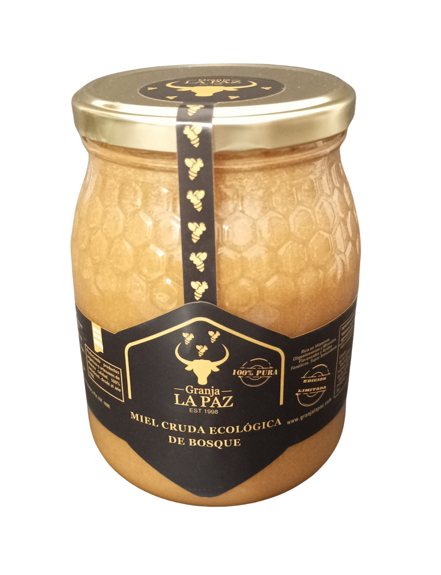 miel cruda organica sin filtrar de bosque mediterraneo ecológica pura
