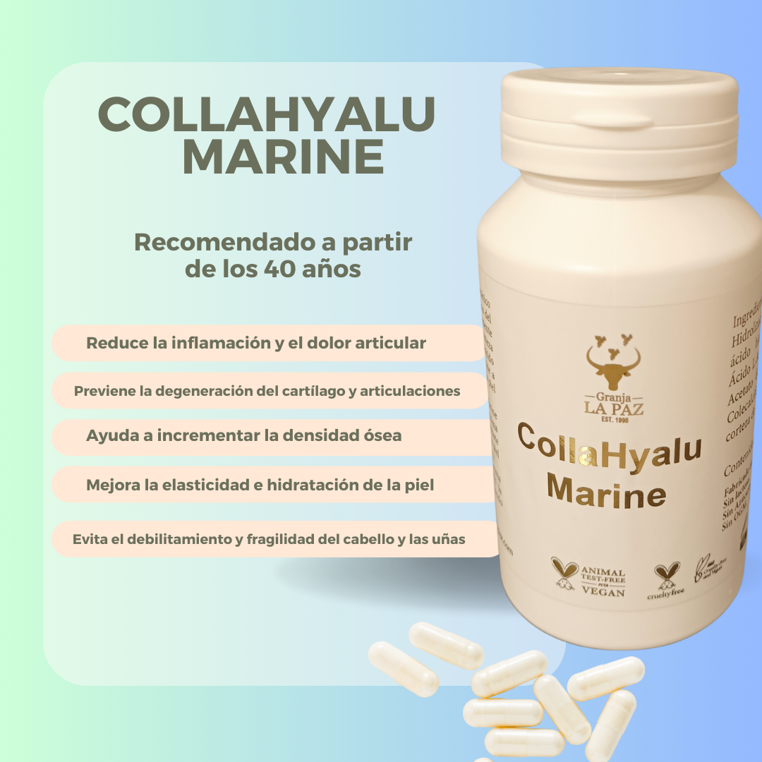 CollaHyalu Marine colageno marino acido hialuronico granja la paz vitamina complemento alimenticio